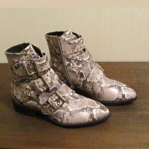 Steven brand Faux Python booties